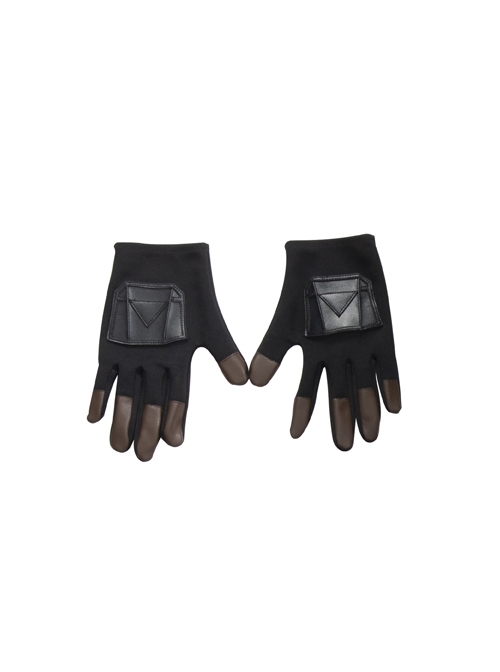 The Mandalorian Season 2 Boba Fett Halloween Cosplay Accessories Black Gloves