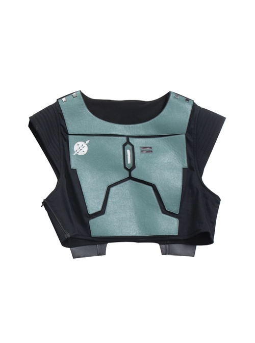 The Mandalorian Season 2 Boba Fett Halloween Cosplay Costume Green Armor Top