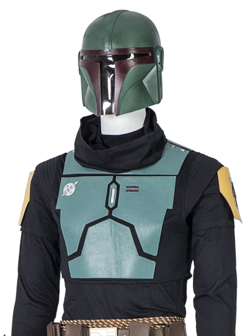 The Mandalorian Season 2 Boba Fett Halloween Cosplay Accessories Black Scarf