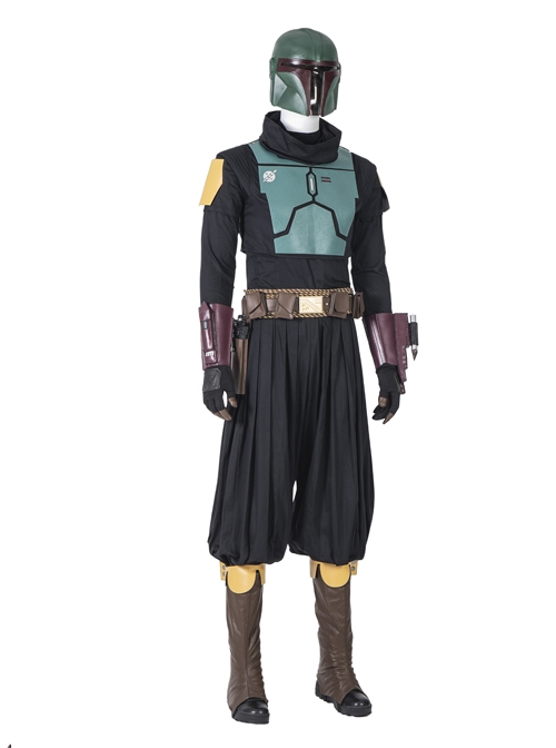 The Mandalorian Season 2 Boba Fett Halloween Cosplay Accessories Black Scarf