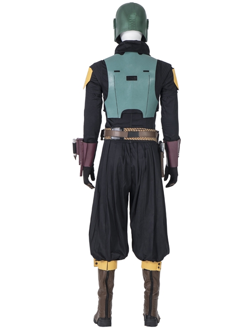 The Mandalorian Season 2 Boba Fett Halloween Cosplay Accessories Black Scarf