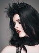 Feather Pattern Lace Three-Dimensional Flowers Mesh Flower Headdress