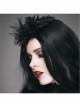 Feather Pattern Lace Three-Dimensional Flowers Mesh Flower Headdress