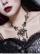 Artificial Jewel Acrylic Pearls Decoration Gold Gothic Vintage Necklace