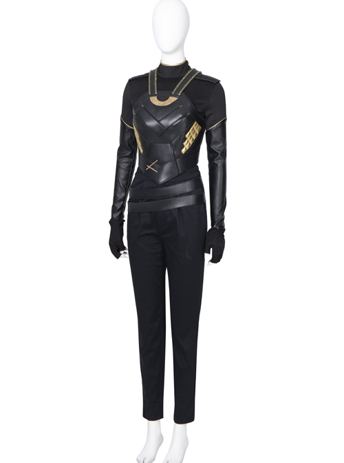 TV Drama Loki Female Loki Sylvie Lushton Halloween Cosplay Costume Upgraded Version Black Vest Armor