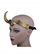 TV Drama Loki Female Loki Sylvie Lushton Halloween Cosplay Accessories Upgraded Version Golden Headwear