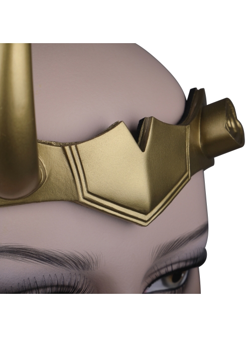 TV Drama Loki Female Loki Sylvie Lushton Halloween Cosplay Accessories Upgraded Version Golden Headwear