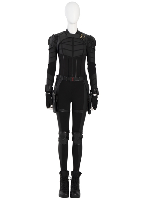 Black Widow Yelena Belova Black Battle Suit Halloween Cosplay Costume Set