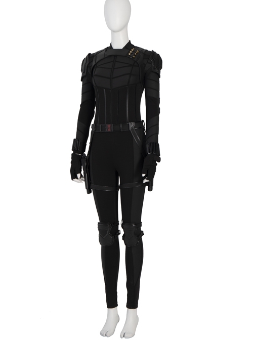Black Widow Yelena Belova Halloween Cosplay Costume Black Bodysuit