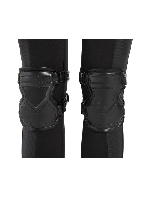 Black Widow Yelena Belova Halloween Cosplay Accessories Black Knee Guards