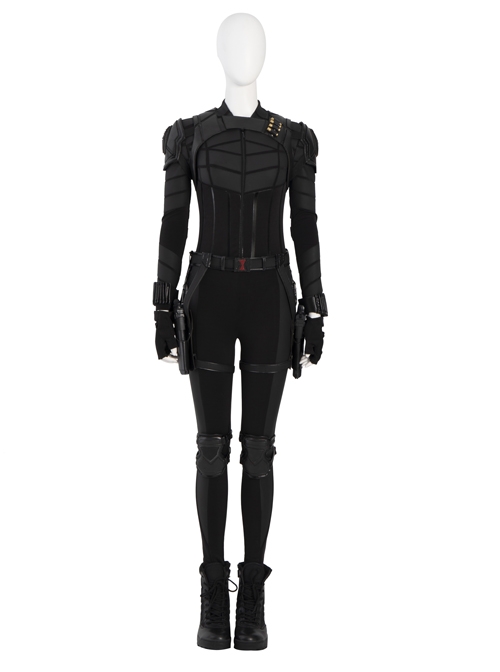 Black Widow Yelena Belova Halloween Cosplay Accessories Black Knee Guards