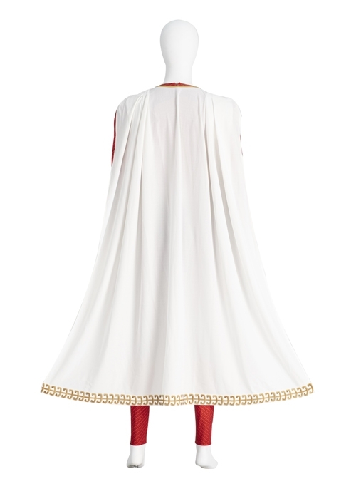 Shazam Fury Of The Gods Shazam Halloween Cosplay Costume White Cloak