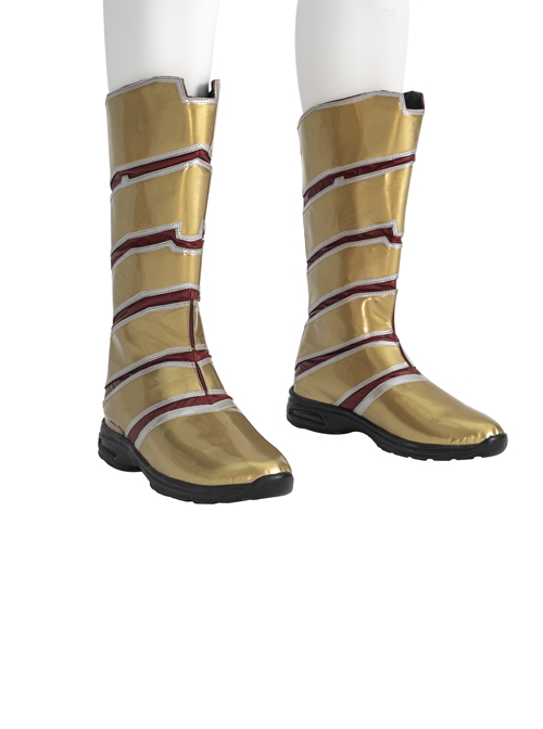 Shazam Fury Of The Gods Shazam Halloween Cosplay Accessories Golden Boots