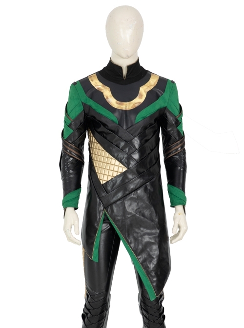TV Drama Loki Armor Battle Suit Upgrade Version Halloween Cosplay Costume Black Top