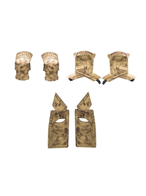 TV Drama Loki Armor Battle Suit Upgrade Version Halloween Cosplay Accessories Golden Wrist Guards And Shoulder Guards And Shoulder Armors