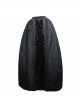 Black Gothic Three-Dimensional Embroidered Multi-Layer Lotus Leaves Velvet Long Skirt