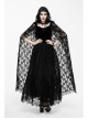 Collar Decals Shoulder Feather Lace Decoration Lace Shawl Black Gothic Velvet Dress