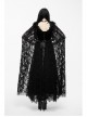 Collar Decals Shoulder Feather Lace Decoration Lace Shawl Black Gothic Velvet Dress
