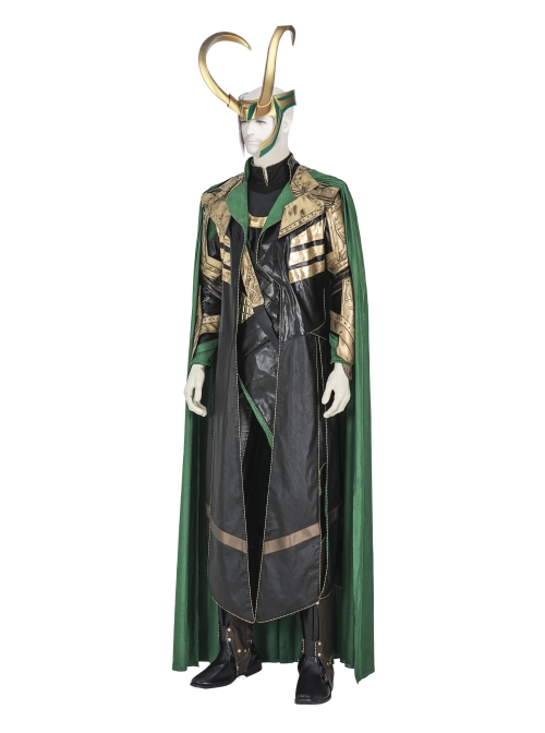 TV Drama Loki Armor Battle Suit Upgrade Version Halloween Cosplay Accessories Black Boots