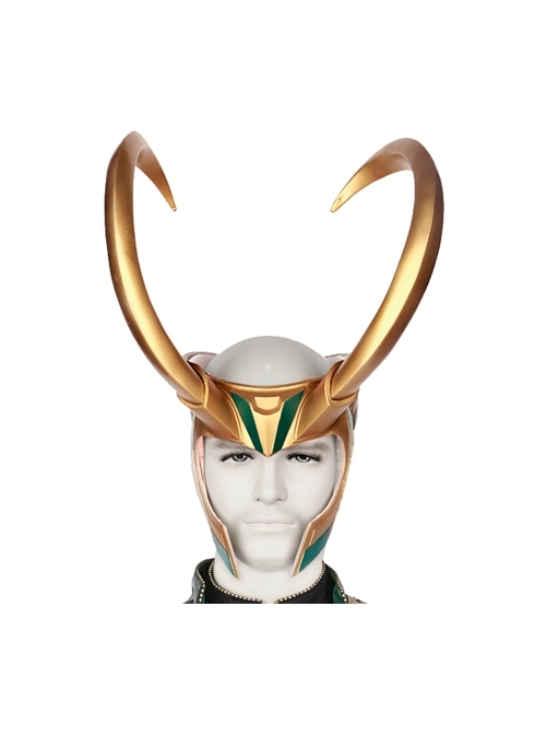 TV Drama Loki Armor Battle Suit Upgrade Version Halloween Cosplay Accessories Golden Helmet