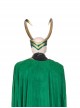 TV Drama Loki Armor Battle Suit Upgrade Version Halloween Cosplay Accessories Golden Helmet