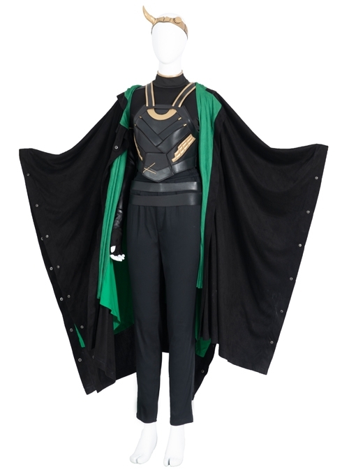 TV Drama Loki Female Loki Sylvie Lushton Halloween Cosplay Costume Black Cloak