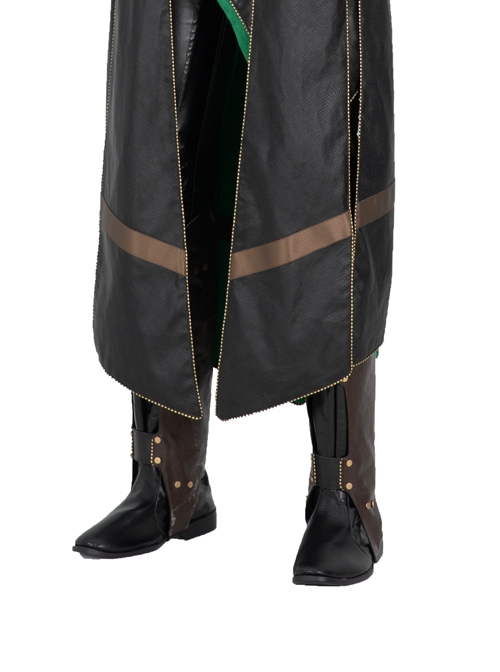 TV Drama Loki Armor Battle Suit Upgrade Version Halloween Cosplay Accessories Brown Shoe Covers