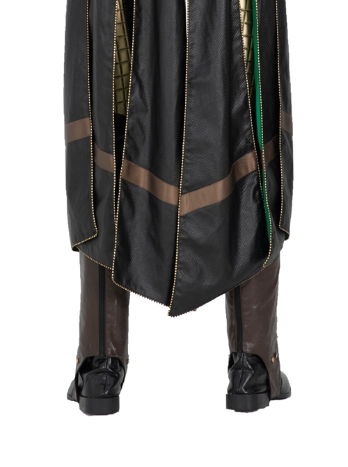 TV Drama Loki Armor Battle Suit Upgrade Version Halloween Cosplay Accessories Brown Shoe Covers