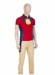 Suicide Squad Peacemaker Christopher Smith Halloween Cosplay Costume Red Short Sleeve Top