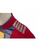 Suicide Squad Peacemaker Christopher Smith Halloween Cosplay Costume Red Short Sleeve Top