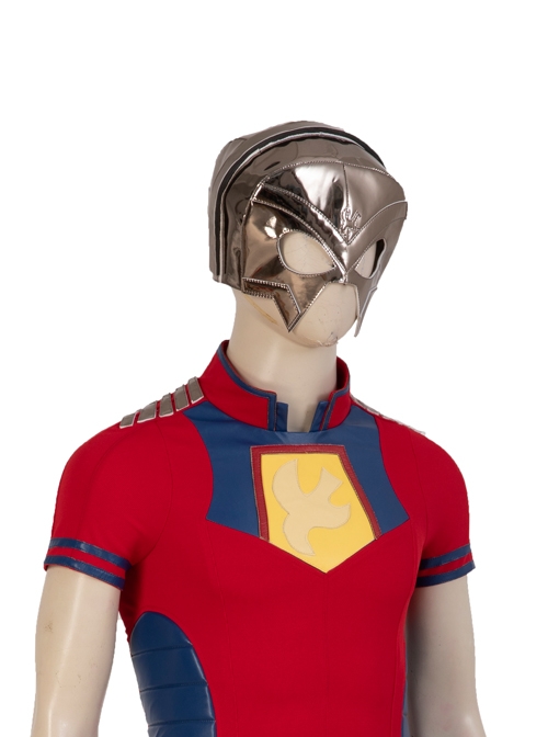 Suicide Squad Peacemaker Christopher Smith Halloween Cosplay Accessories Golden Headcover