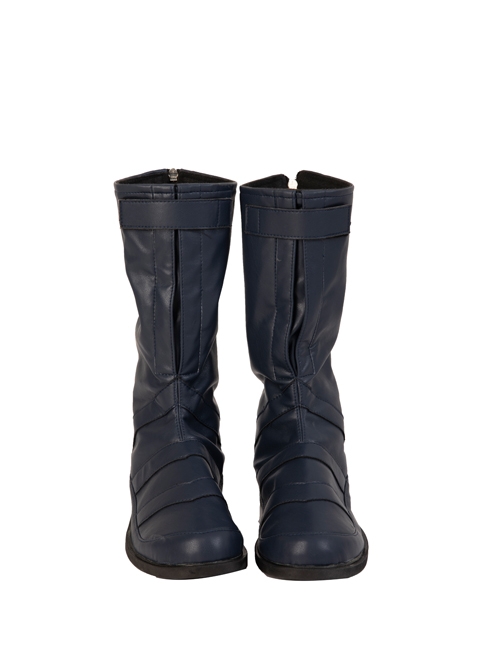 Suicide Squad Peacemaker Christopher Smith Halloween Cosplay Accessories Navy Blue Boots