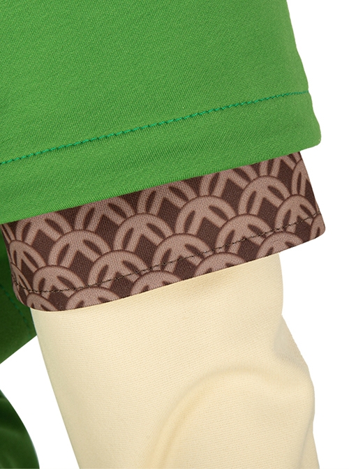 The Legend Of Zelda Skyward Sword Link Halloween Cosplay Costume Printing Brown Top