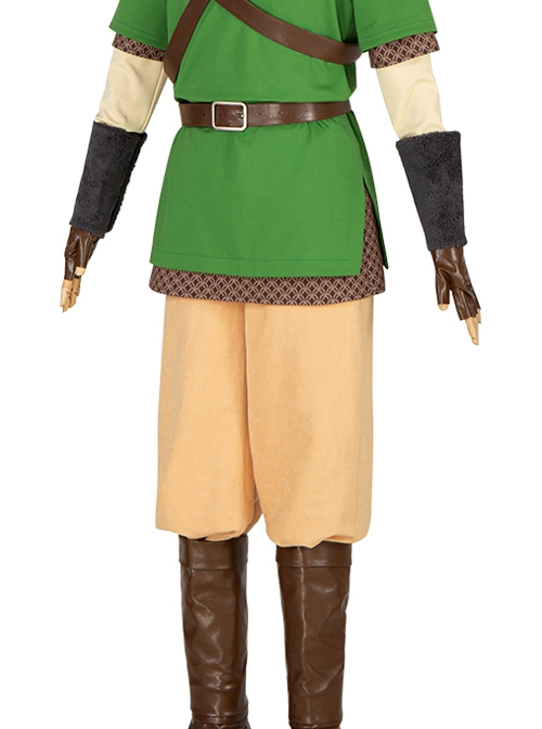 The Legend Of Zelda Skyward Sword Link Halloween Cosplay Costume Yellow Pants