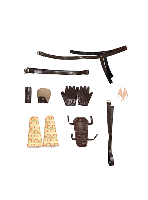 The Legend Of Zelda Link Halloween Cosplay Accessories Shoulder Strap Waist Belts Waist Bags Ears Gloves Wrist Guards Wrist Armor
