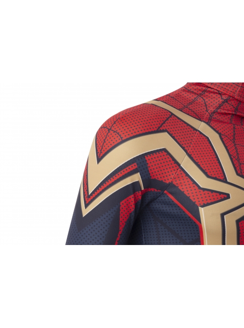 Spider-Man No Way Home Peter Parker Iron Spider-Man Battle Suit Halloween Cosplay Costume Full Set