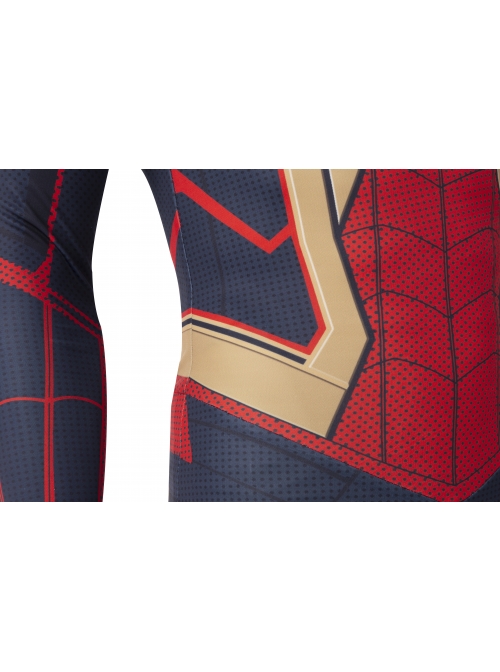 Spider-Man No Way Home Peter Parker Iron Spider-Man Battle Suit Halloween Cosplay Costume Full Set