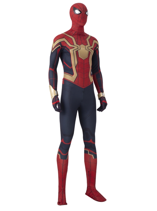 Spider-Man No Way Home Peter Parker Iron Spider-Man Battle Suit Halloween Cosplay Costume Full Set