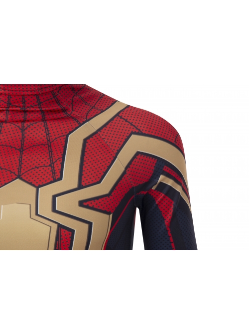 Spider-Man No Way Home Peter Parker Iron Spider-Man Battle Suit Halloween Cosplay Costume Full Set