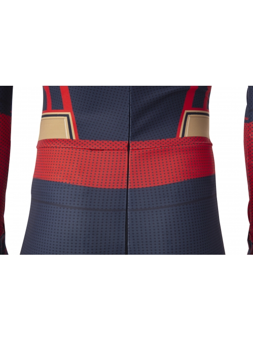 Spider-Man No Way Home Peter Parker Iron Spider-Man Battle Suit Halloween Cosplay Costume Red Bodysuit