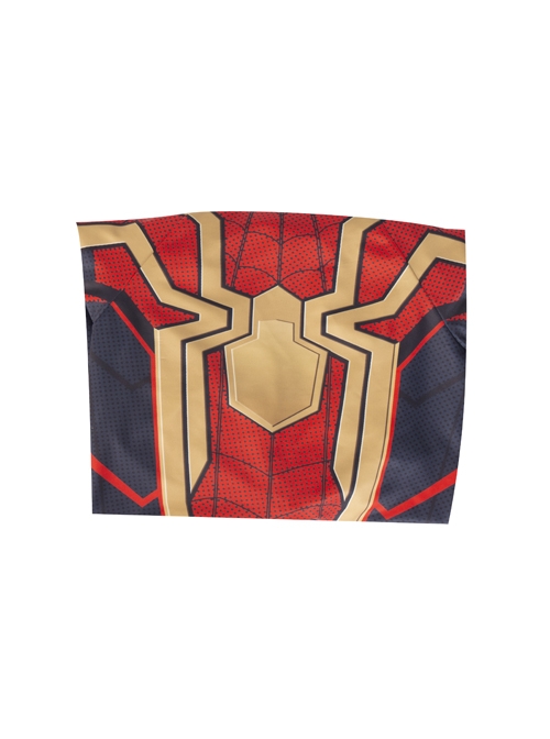 Spider-Man No Way Home Peter Parker Iron Spider-Man Battle Suit Halloween Cosplay Costume Red Bodysuit