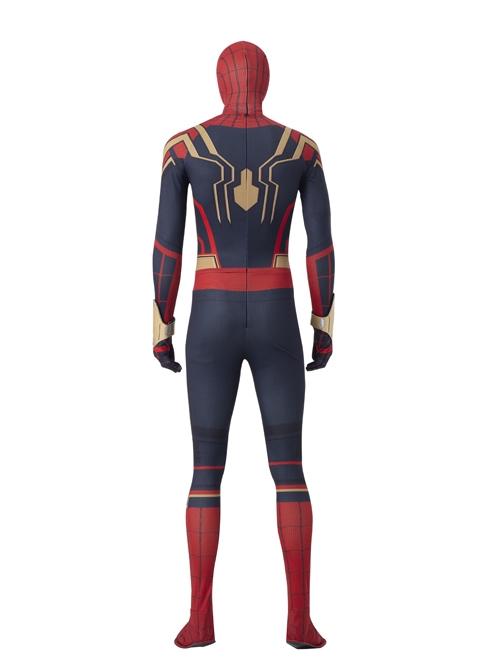 Spider-Man No Way Home Peter Parker Iron Spider-Man Battle Suit Halloween Cosplay Accessories Red Headcover