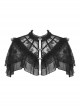Black Gothic Sexy Ruffled Pullover Lace Cotton Cloak