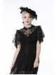 Black Gothic Sexy Ruffled Pullover Lace Cotton Cloak