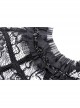 Black Gothic Sexy Ruffled Pullover Lace Cotton Cloak