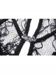 Black Gothic Sexy Ruffled Pullover Lace Cotton Cloak