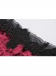 Wine Red Gothic Luxe Diamond Velvet Elegant Sexy Short-Sleeves Cape