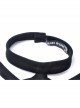 Black Punk Sexy Hollow Cotton Cross Strap Ring Belt Dress