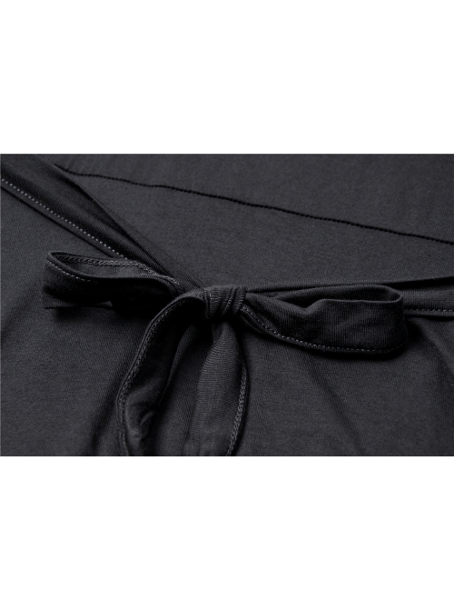 Punk Black Ghost Face Rayon Cross Strapless Sexy RayonStrap Dress