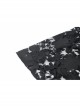 Gothic Black Japanese Lace Kimono Long Sleeves Ties Waist Irregularities Neck Nylon Dress